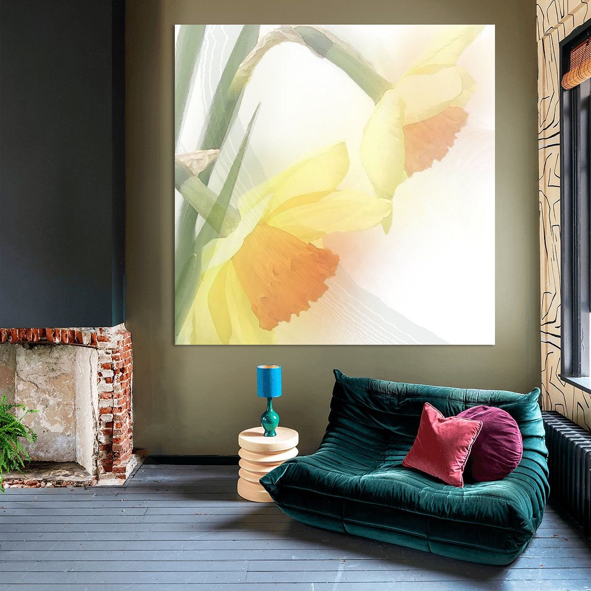 Narcis trots en sprankelend in het voorjaar